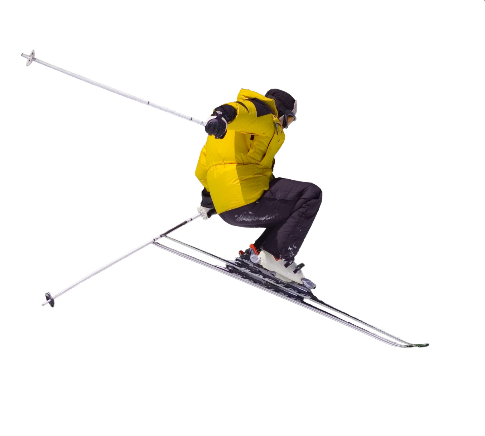 Skier jumping